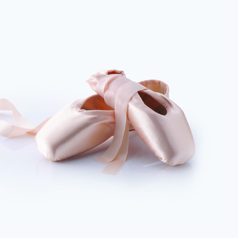 How to sew elastics on to flat ballet shoes- Criss cross or single elastics.